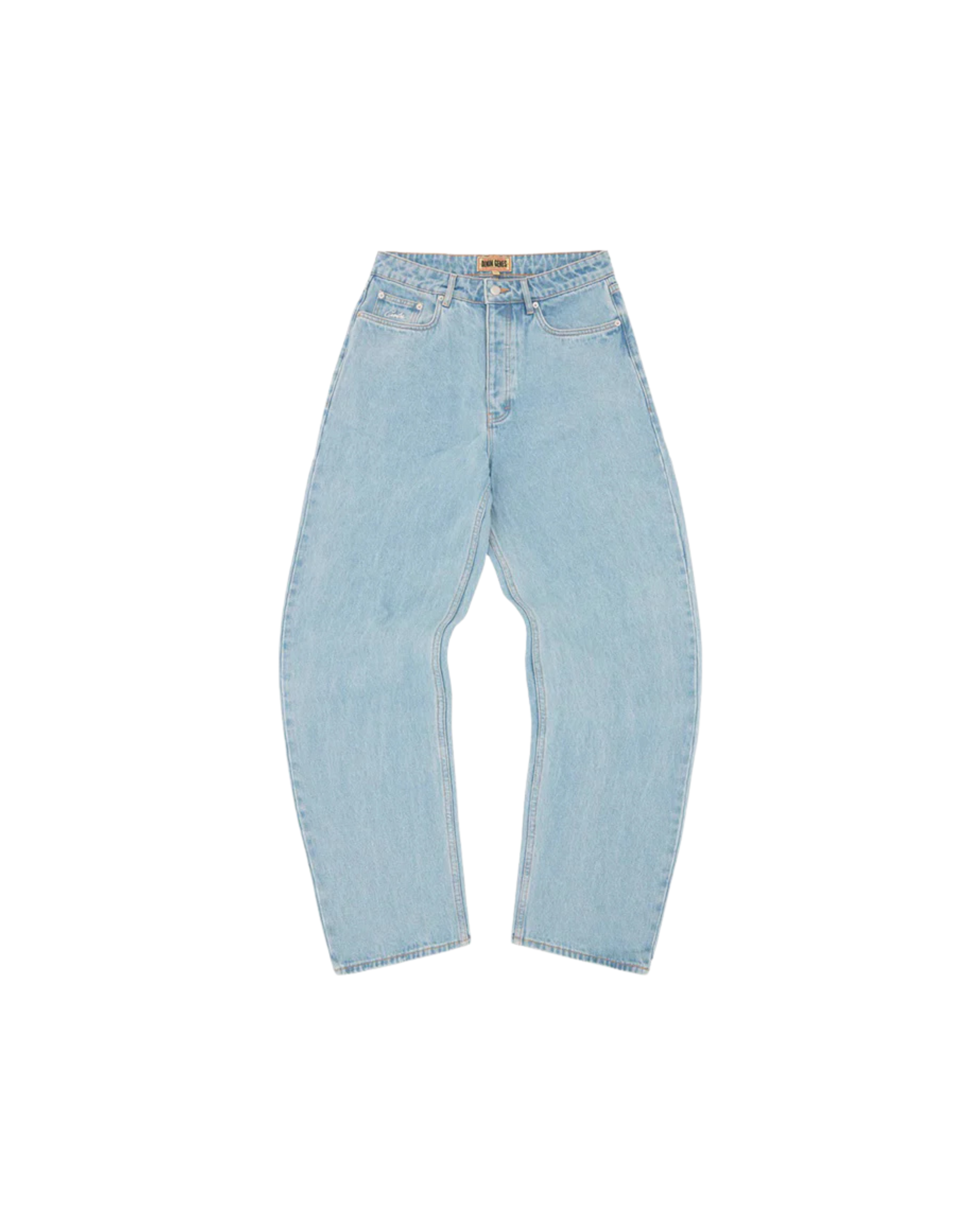 Corteiz Dual Stripe Baggy Jeans - "Stone Wash"