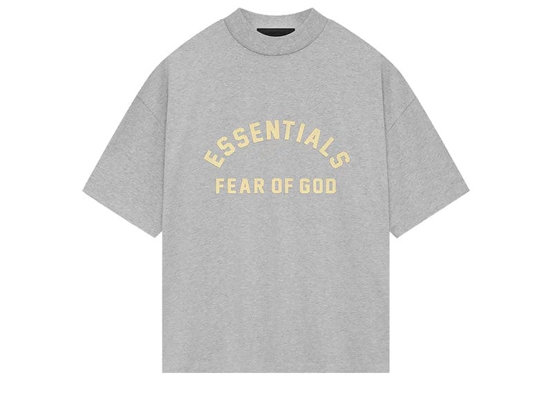 Fear of God Essentials Heavy Jersey Crewneck Tee Light Heather Grey image 0