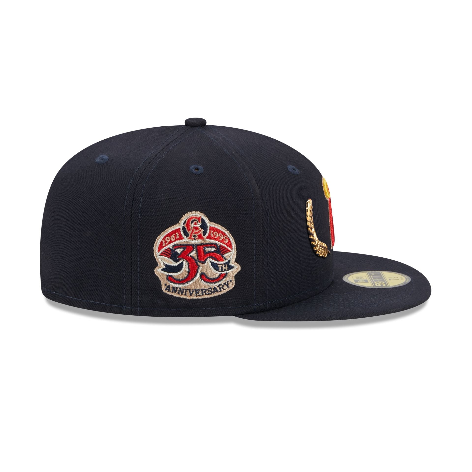 Los Angeles Angels Gold Leaf 59FIFTY Fitted Hat image 3
