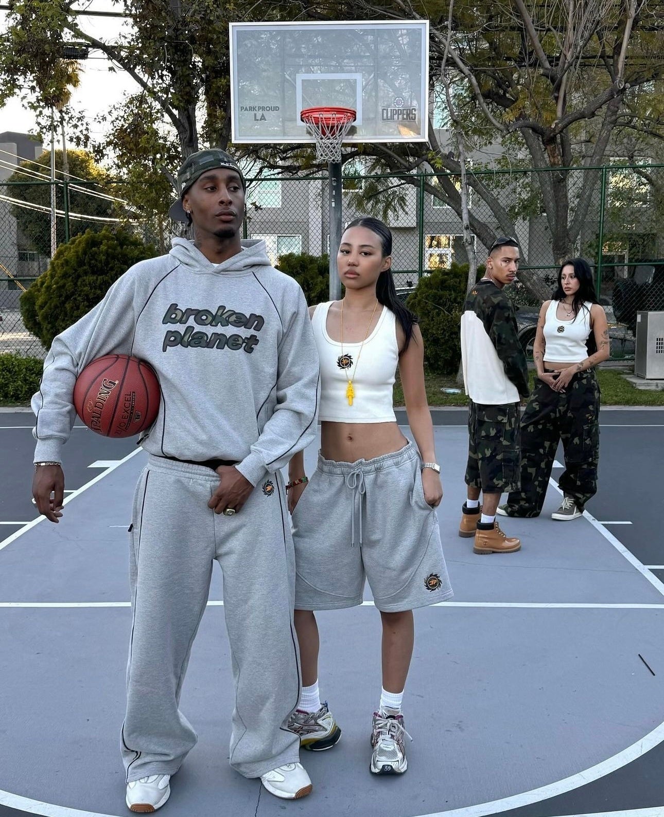 Broken Planet Perfomance Set - "Heather Grey/Camo"