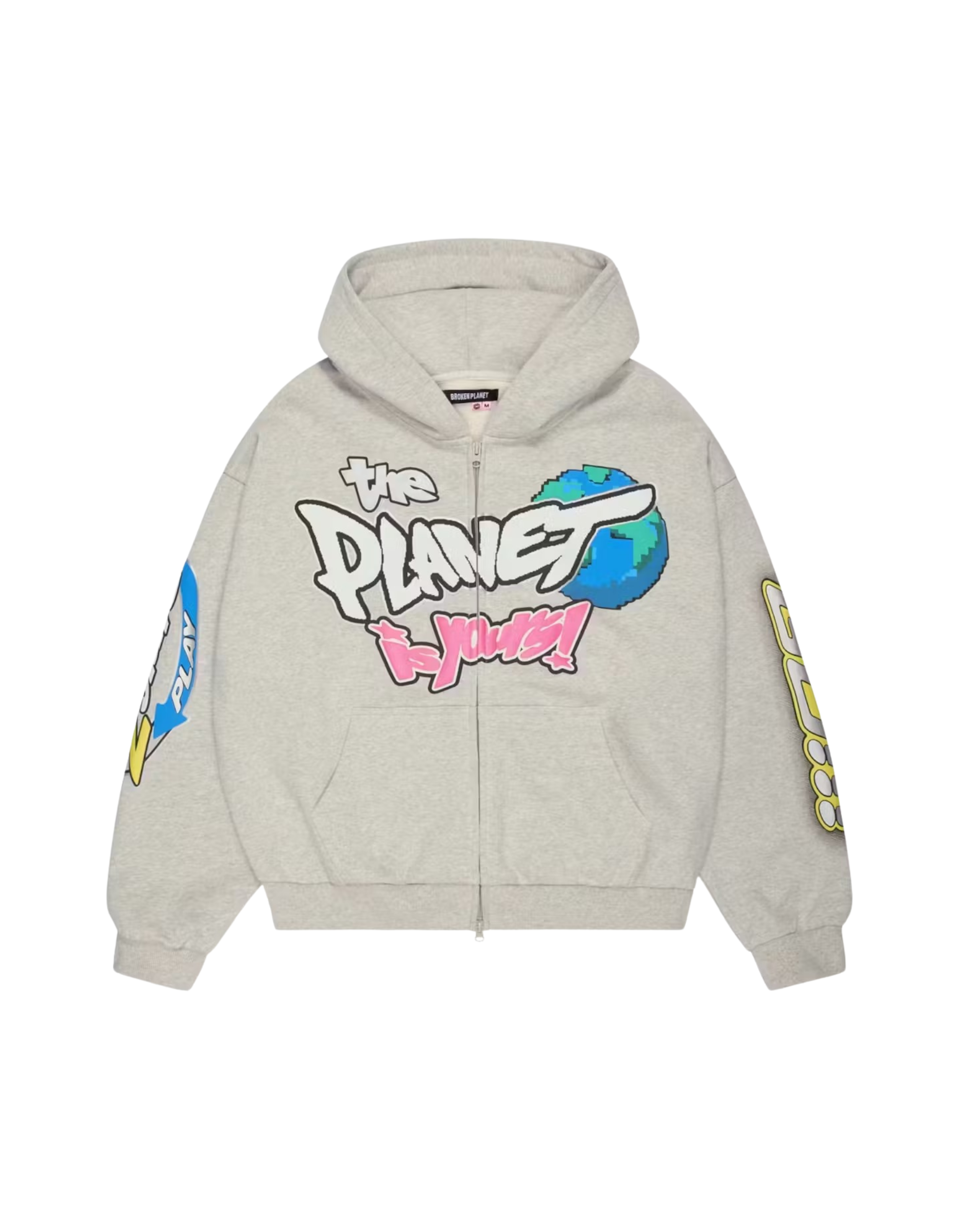 Broken Planet The Planet Is Your Zip Up Hoodie - "Ash Heather Grey"