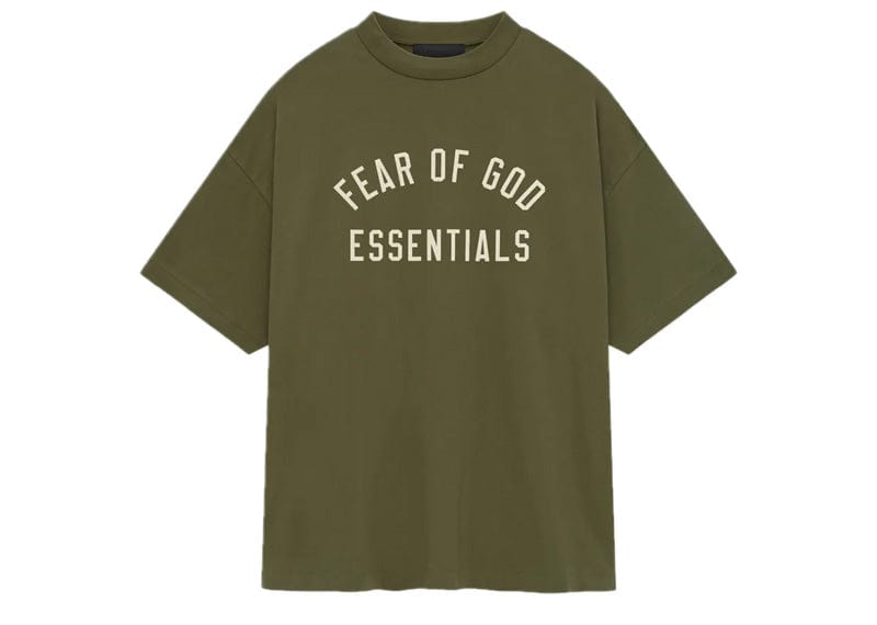 Fear of God Essentials Jersey Crewneck Tee Military image 0