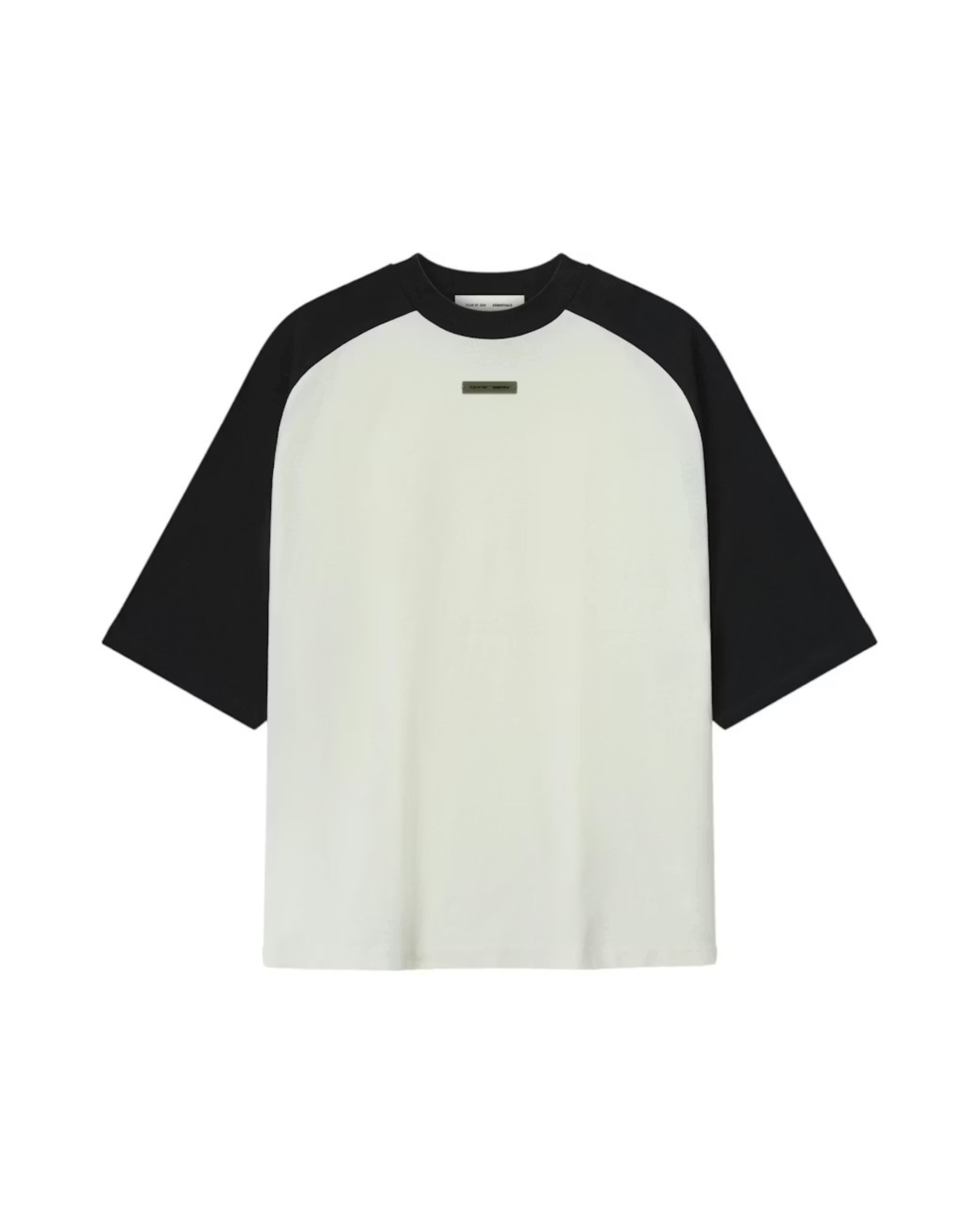 Fear of God Essentials Baseball Tee - "Ivory Body/Black"