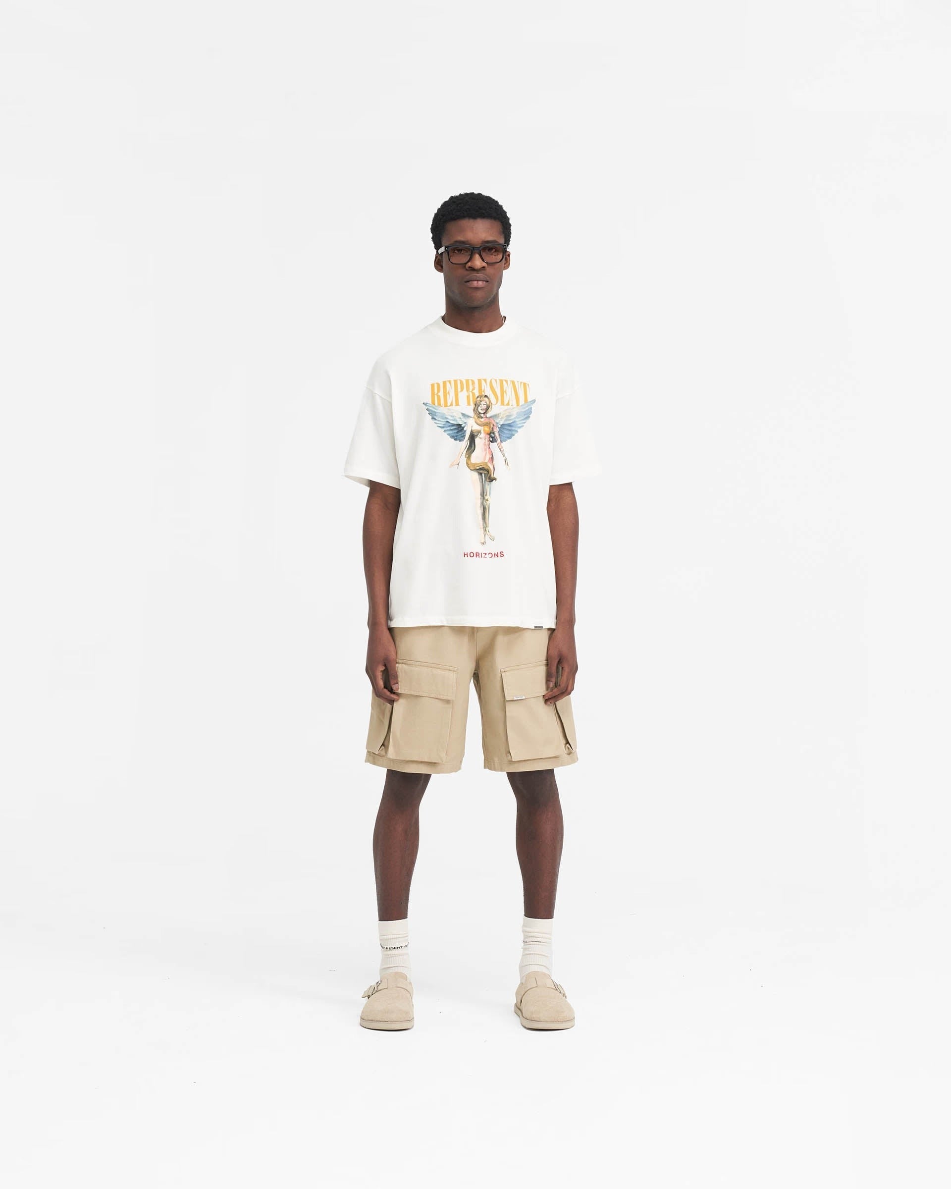 Represent Reborn T-Shirt - "Flat White"