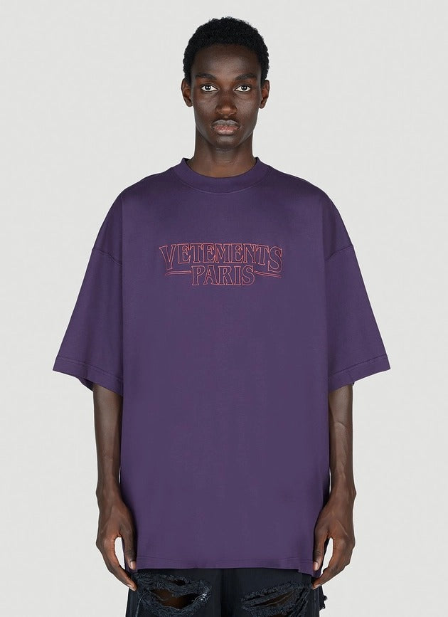Vetements Paris Logo T-Shirt - "Purple"