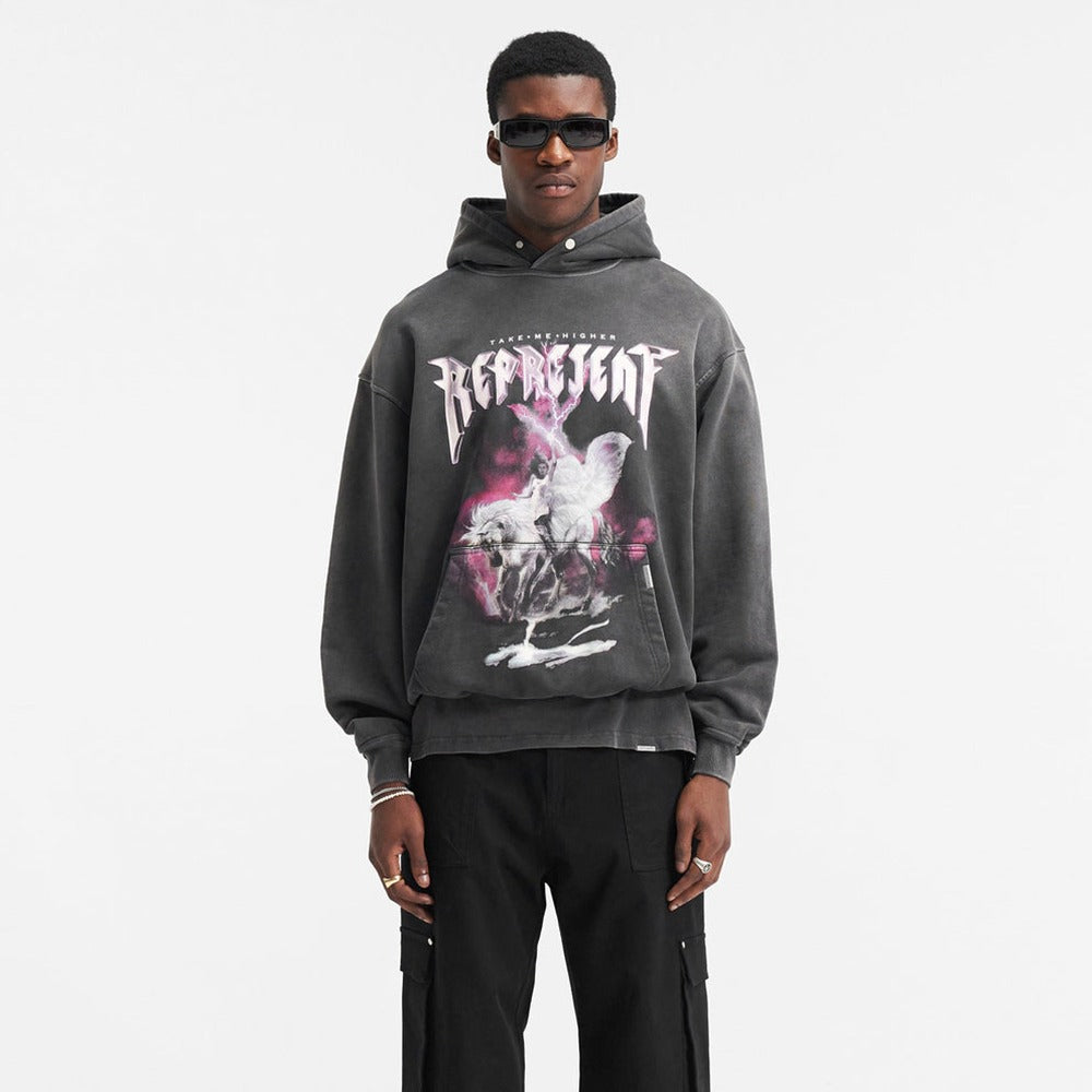 Represent Take Me Higher Hoodie - "Vintage Grey"