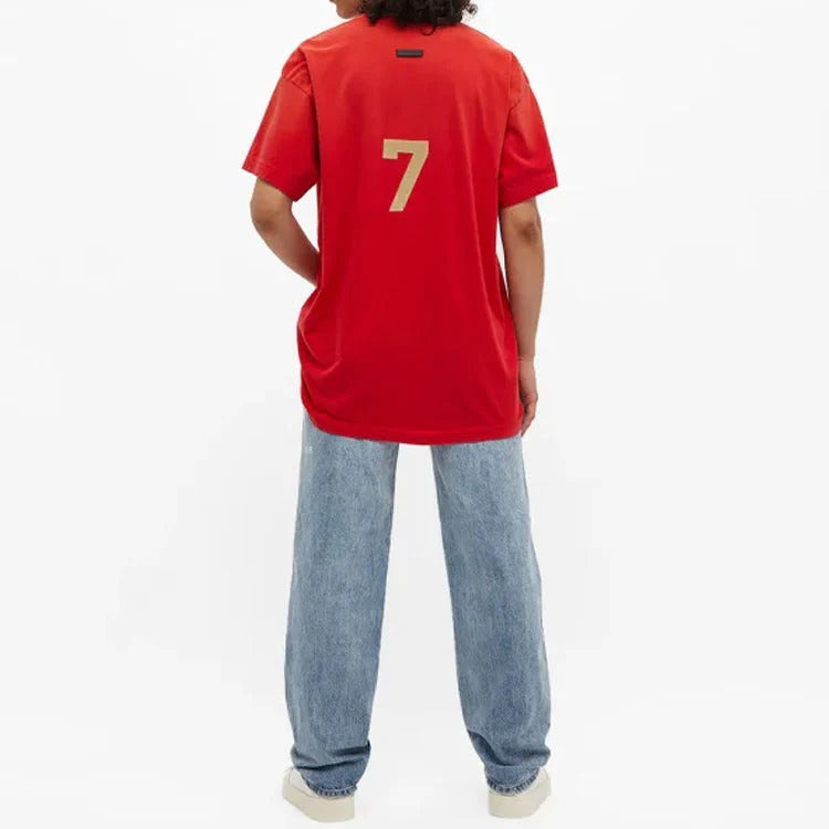 Fear of God 7 Tee - "Vintage Red"