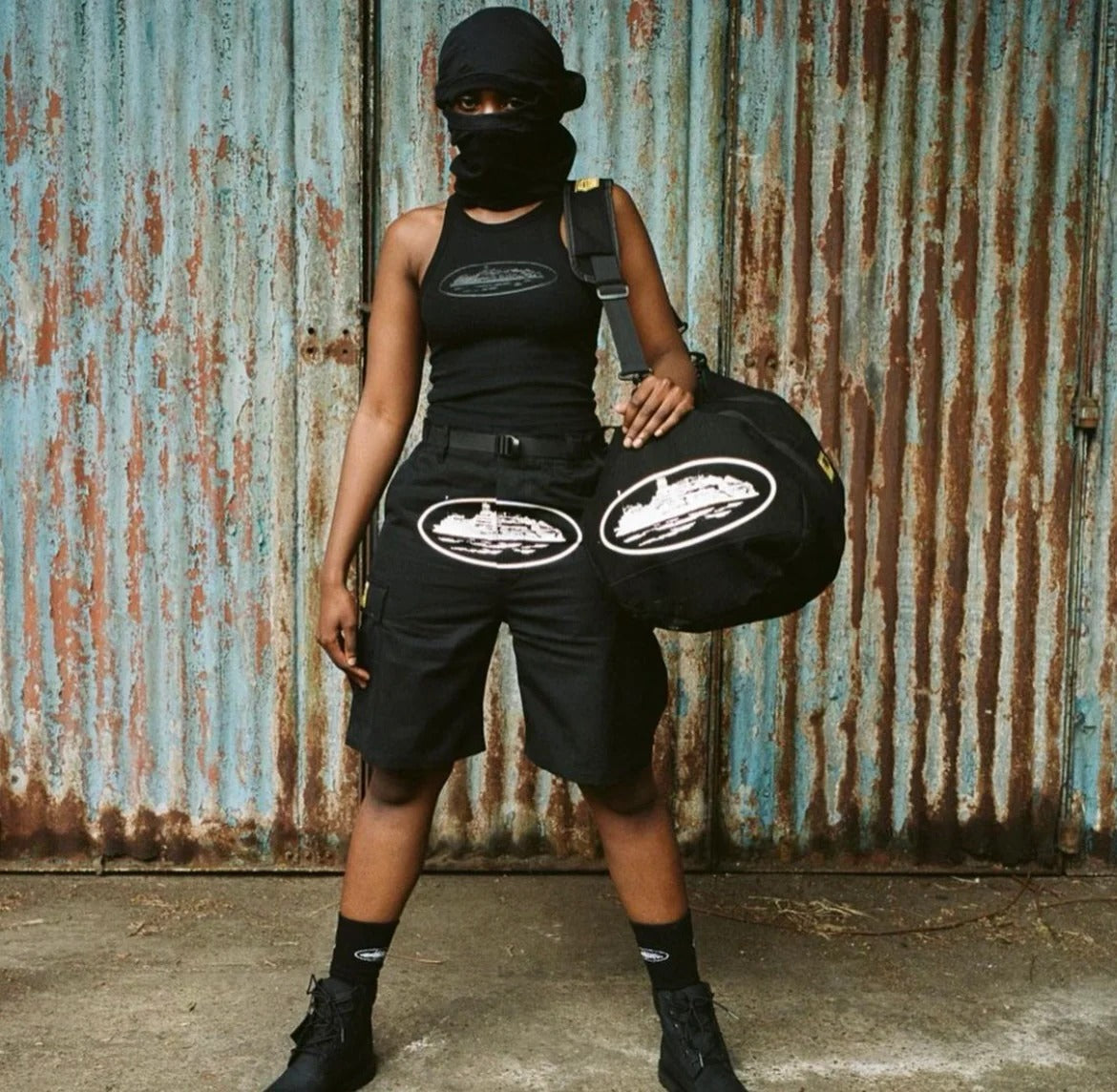 Corteiz Alcatraz Grindwear Duffle Bag - "Black"