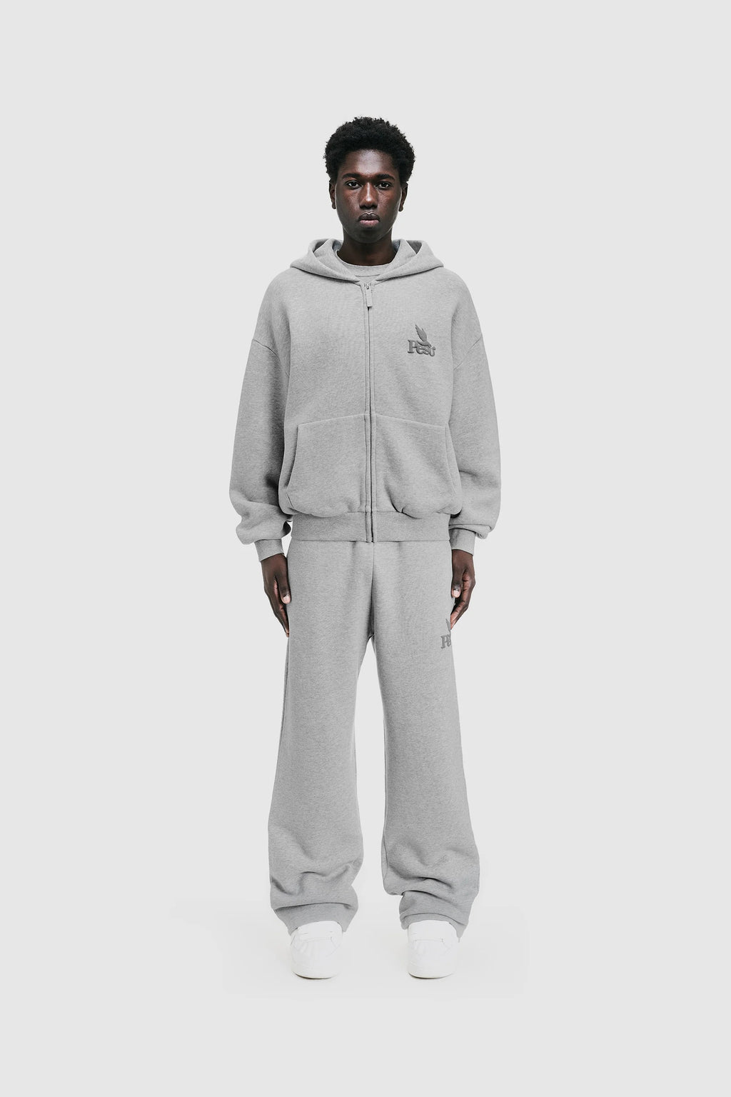 Peso Clo Raws Zip-Up Hoodie - "Melange"