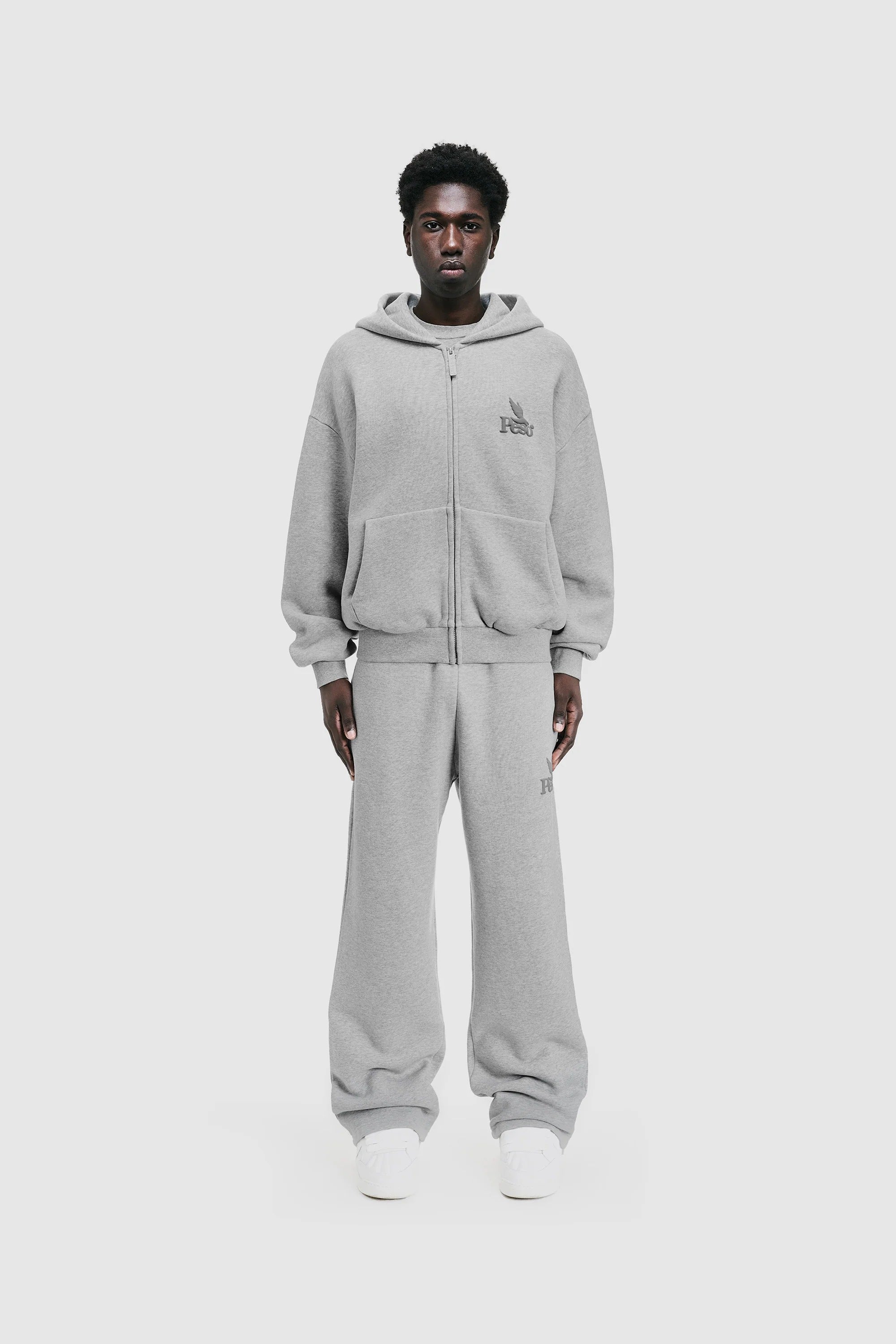 Peso Clo Raws Zip-Up Hoodie - "Melange"