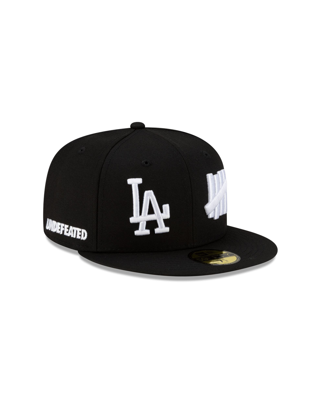 Los Angeles Dodgers  Undefeated Tally Black 59FIFTY Fitted Cap