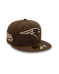 New England Patriots Walnut Super Bowl XXXVI New Era 59FIFTY Fitted NFL Cap