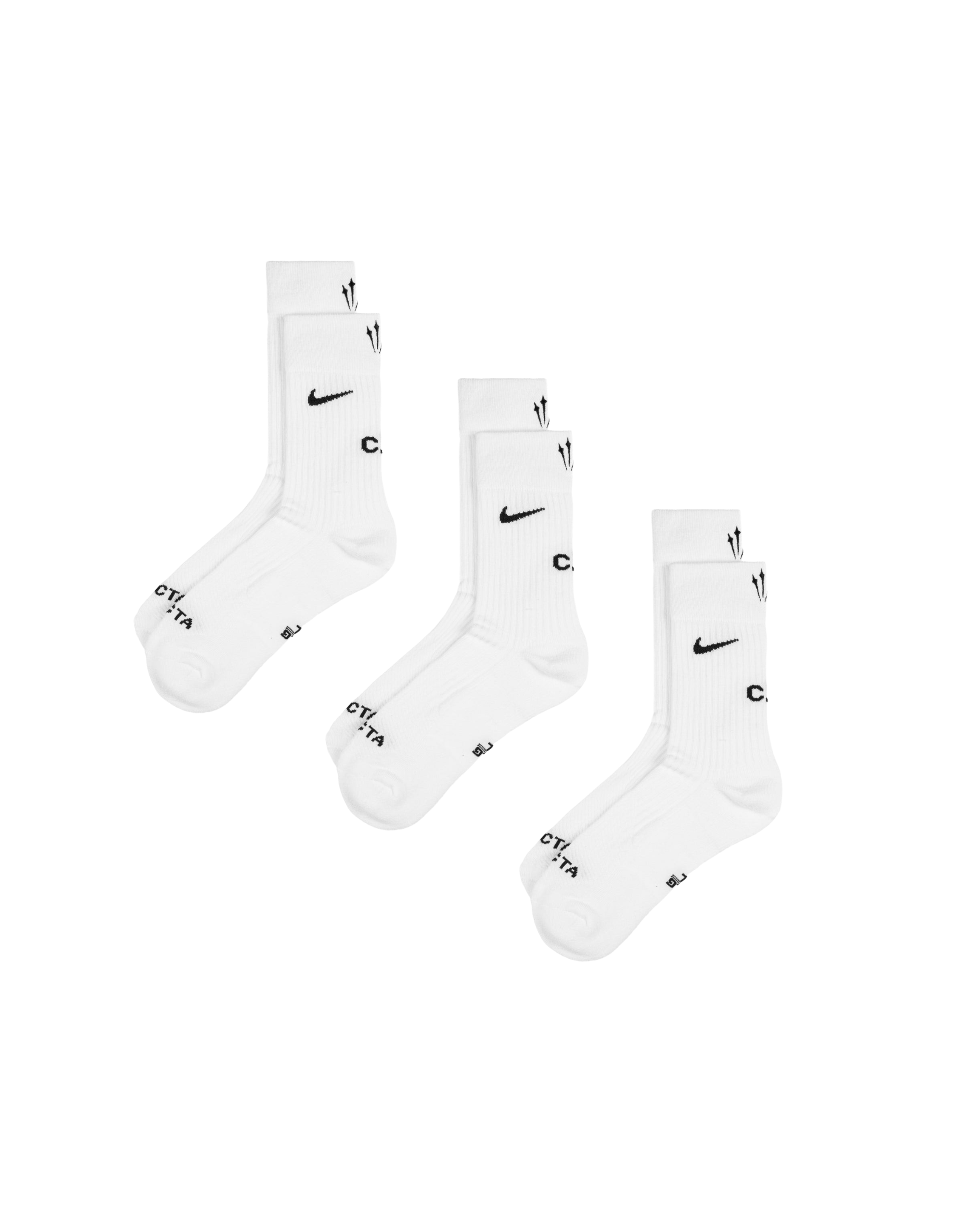 Nike x Nocta Crew Socks 3-Pack - "White/Black"