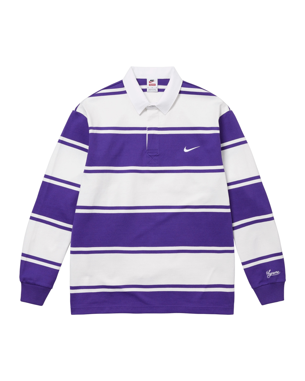 Supreme x Nike Stripe Rugby - "Purple/White"