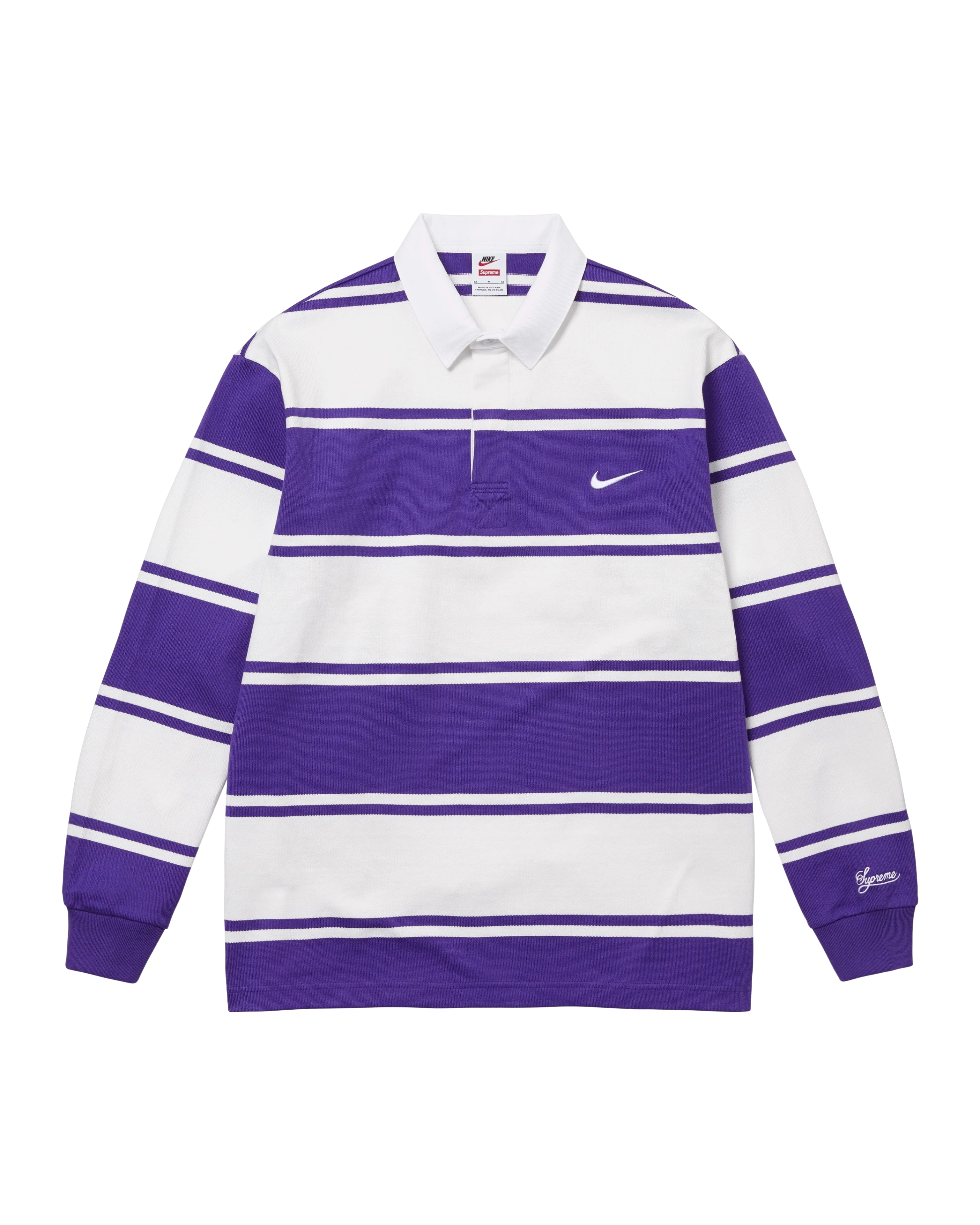 Supreme x Nike Stripe Rugby - "Purple/White"