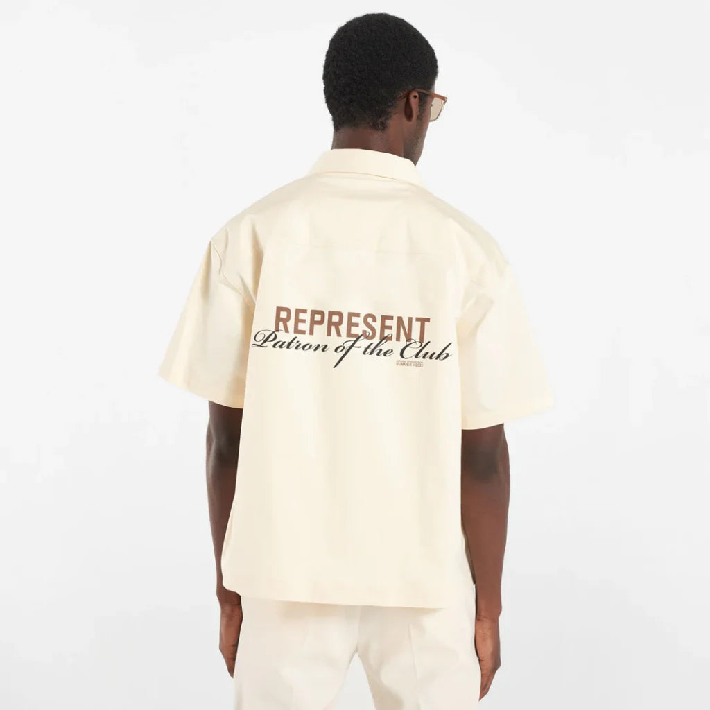 Represent Patron Of The Club Shirt - "Cream"