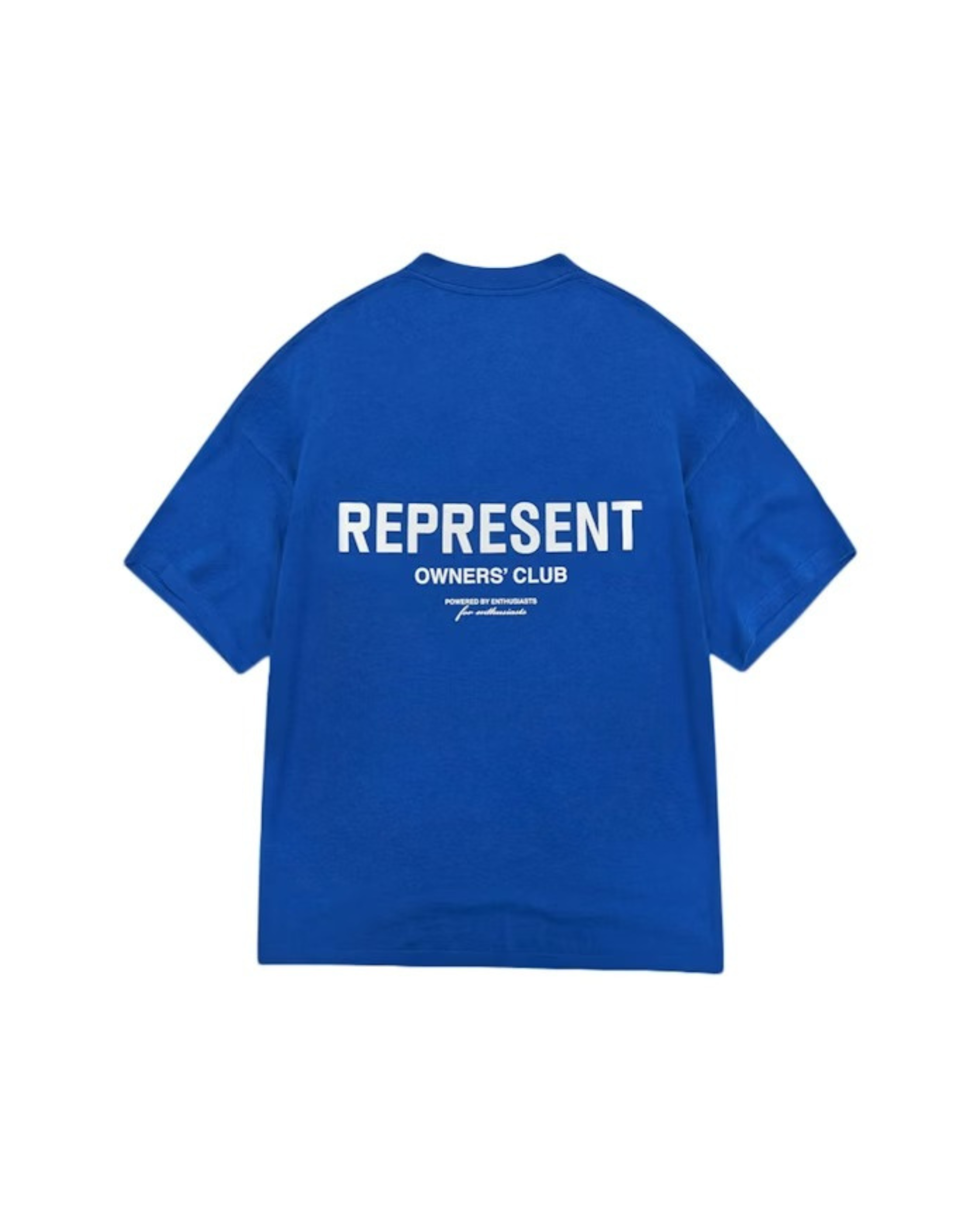 Represent Owner's Club T-Shirt - "Cobalt Blue/White"