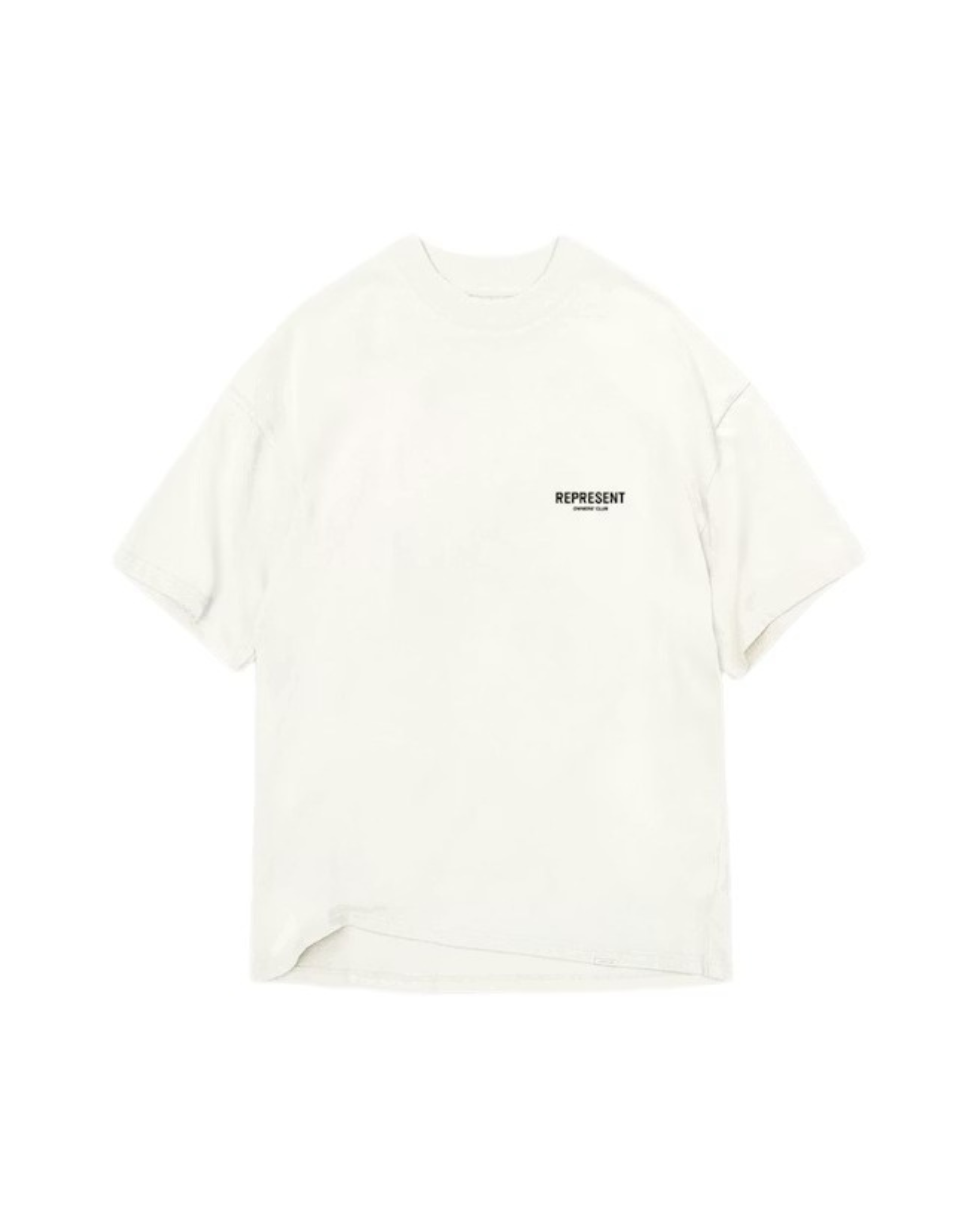 Represent Owner's Club T-Shirt - "Flat White/Black"