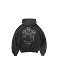 Represent Hand Drawn Thoroughbred Hoodie - "Aged Black"