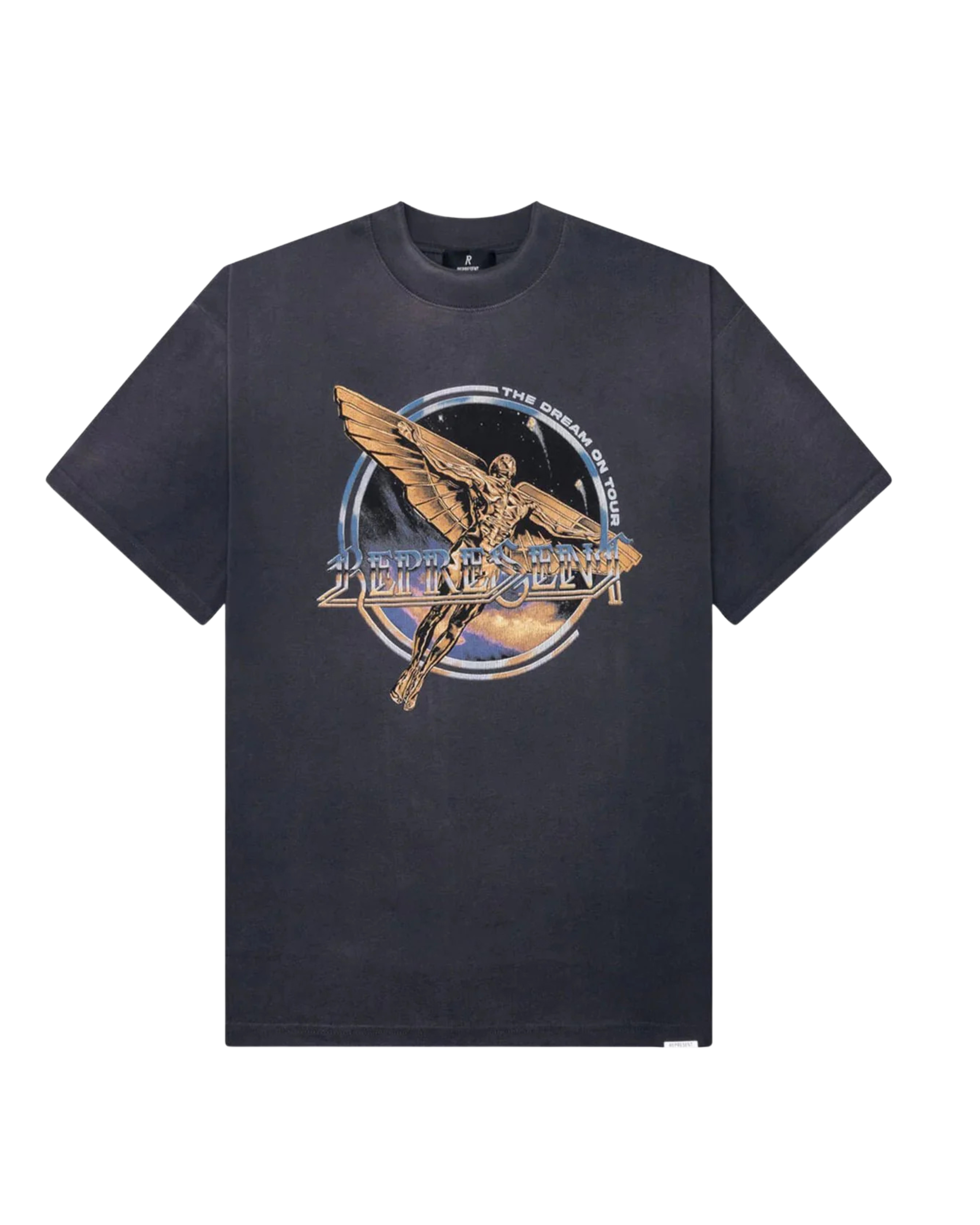 Represent Golden Tour T-shirt - "Sun Fade Grey"