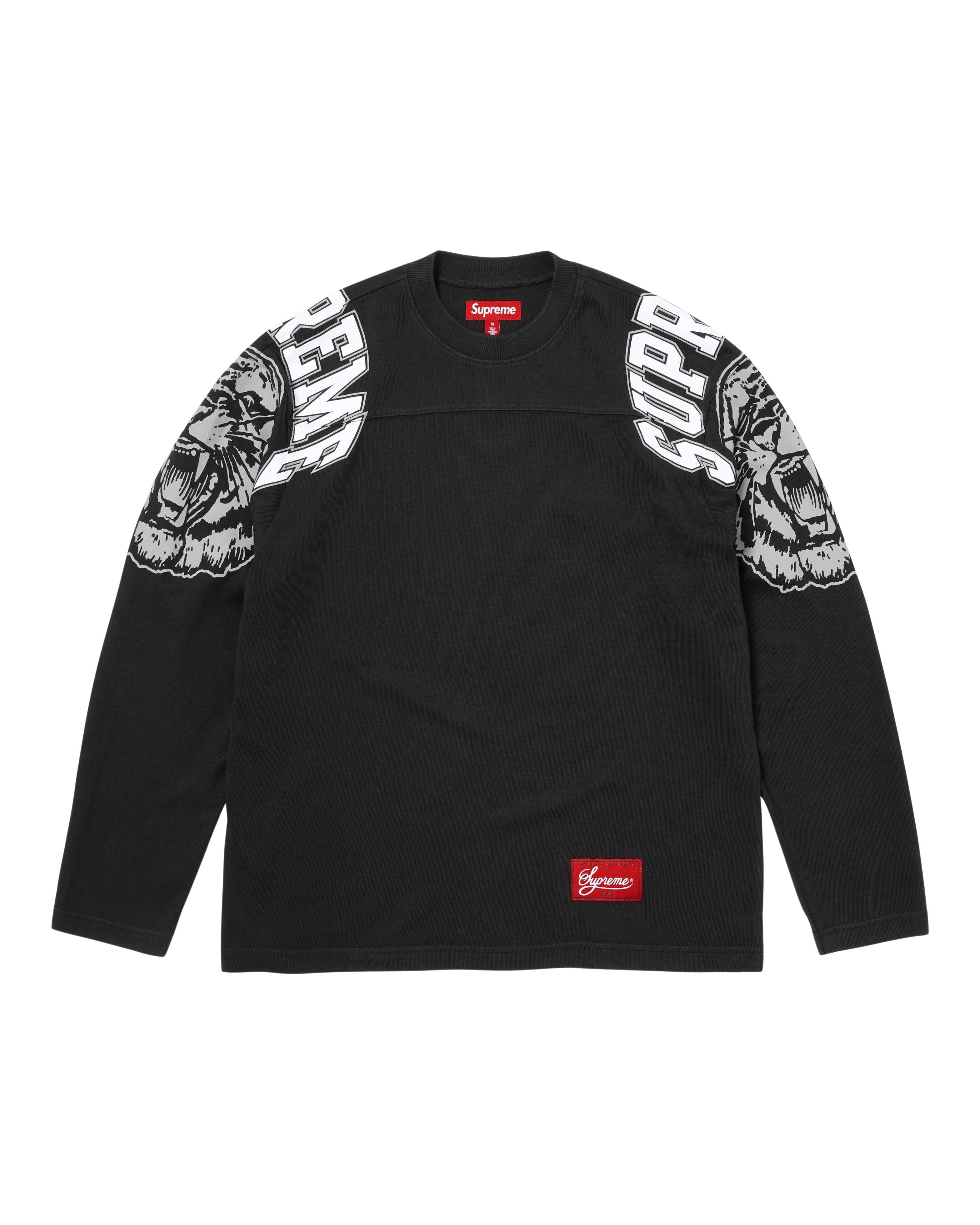 Supreme Mascot Long-Sleeve Football Top - "Black"