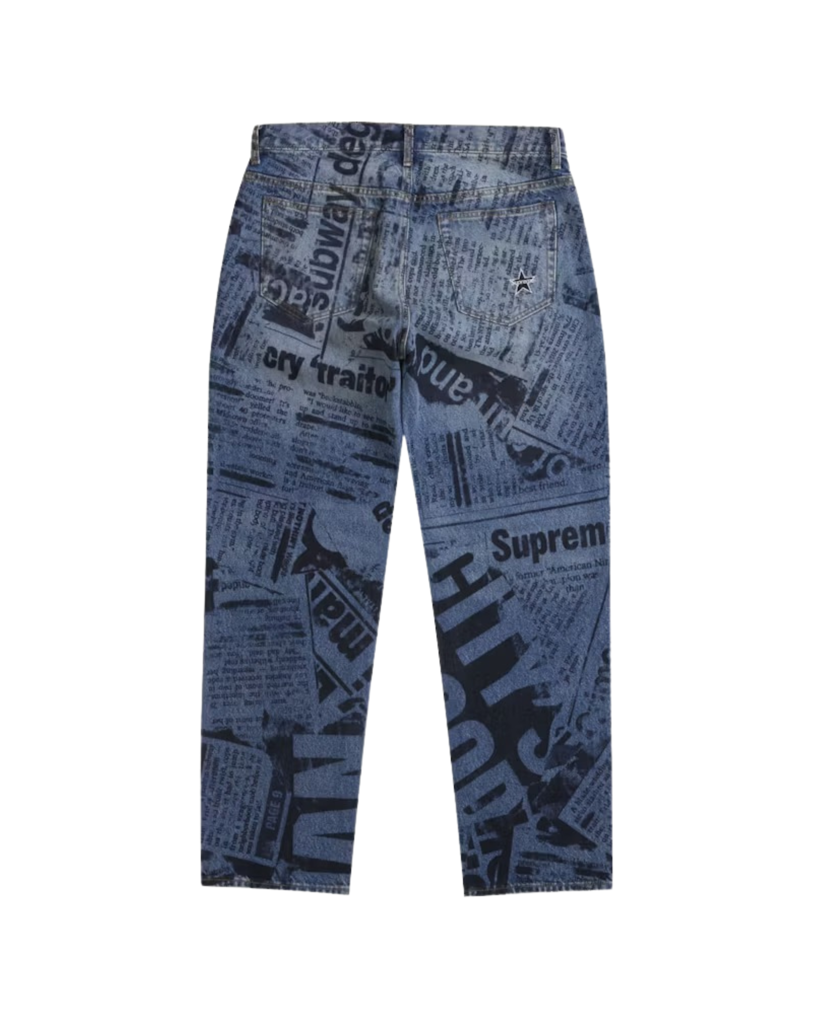 Supreme Regular Jean (SS25) - "Newspaper"
