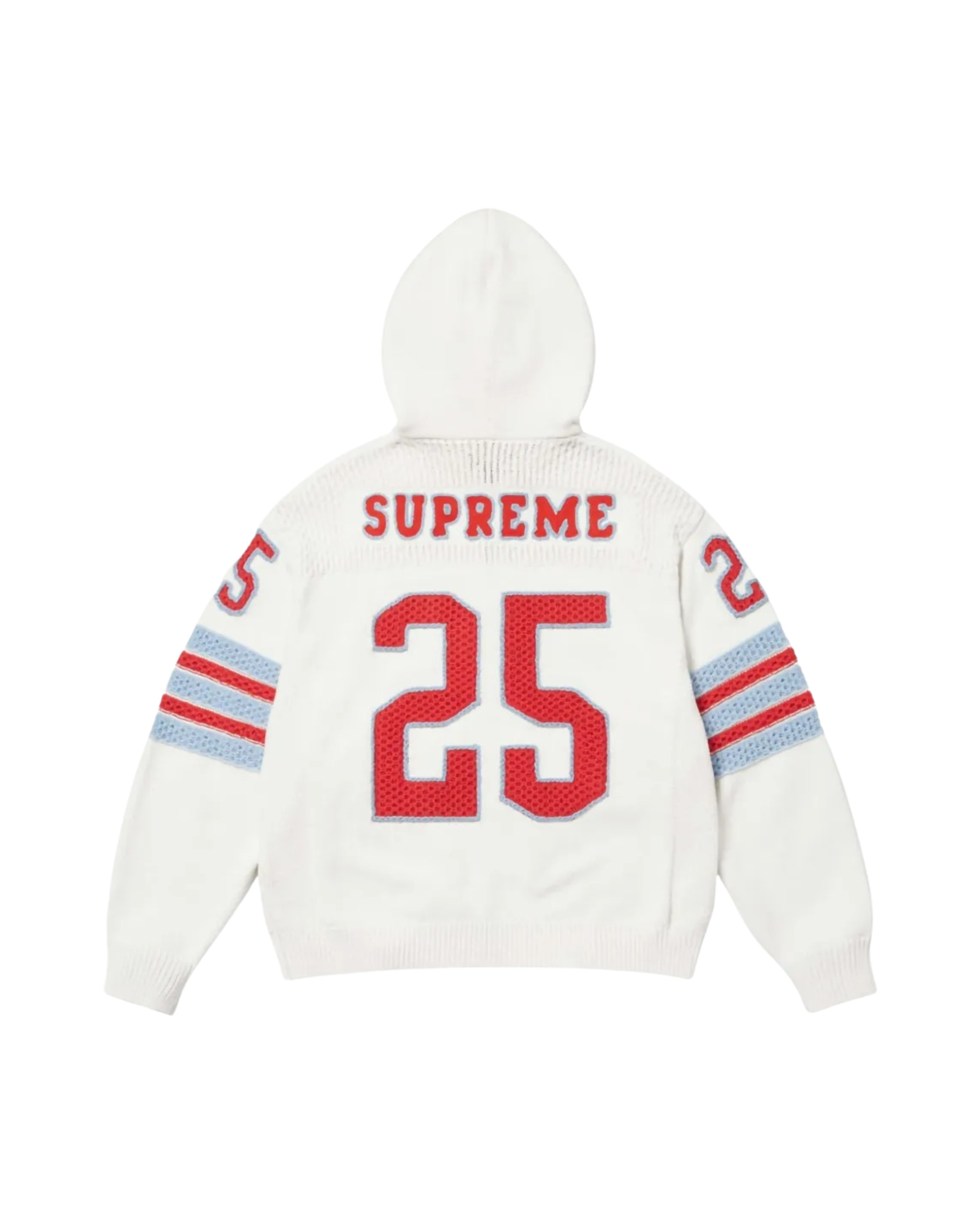 Supreme Sport Zip-Up Hoodie - "White/Red"