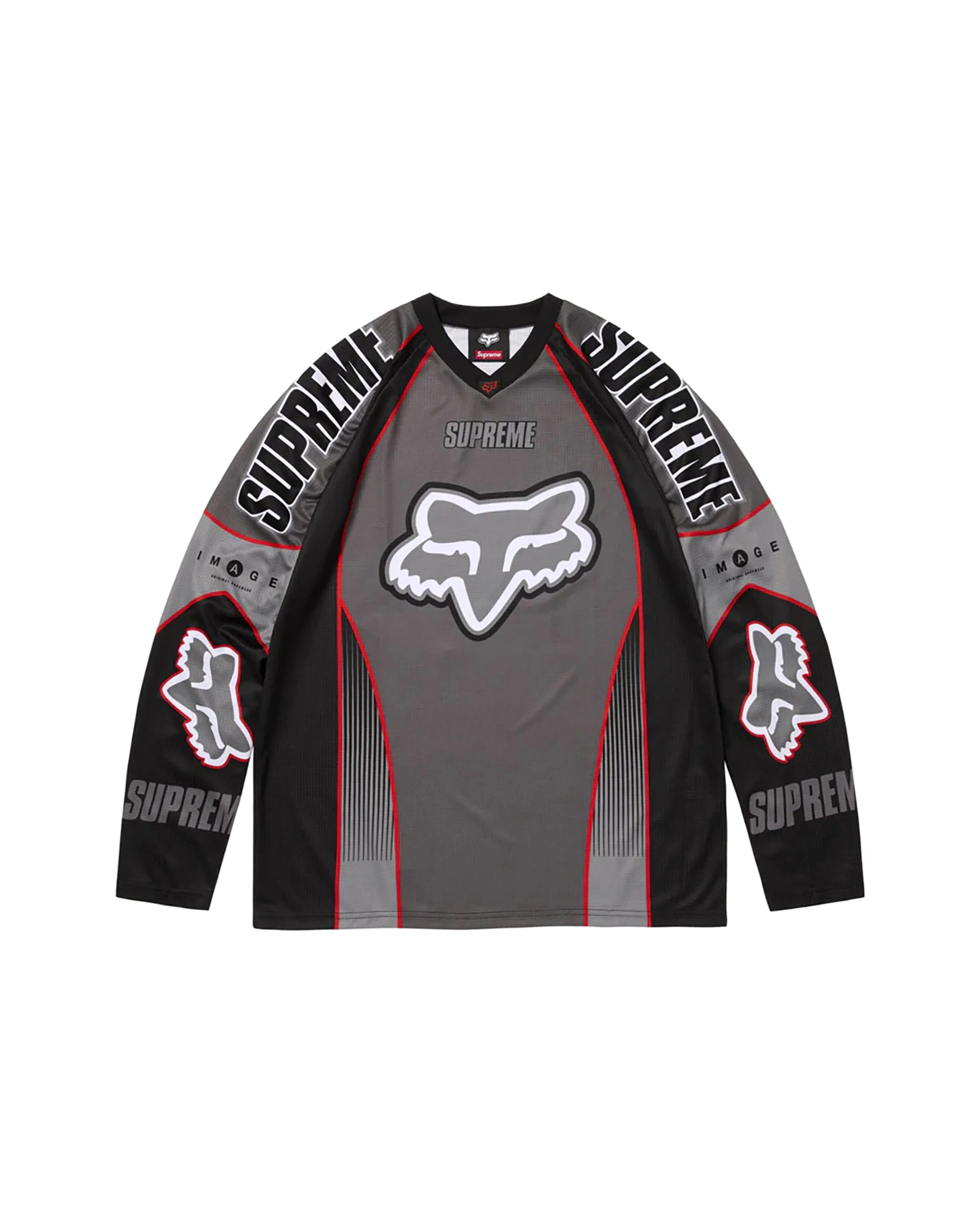 Supreme x Fox Racing Sweatshirt - "Black/Grey"