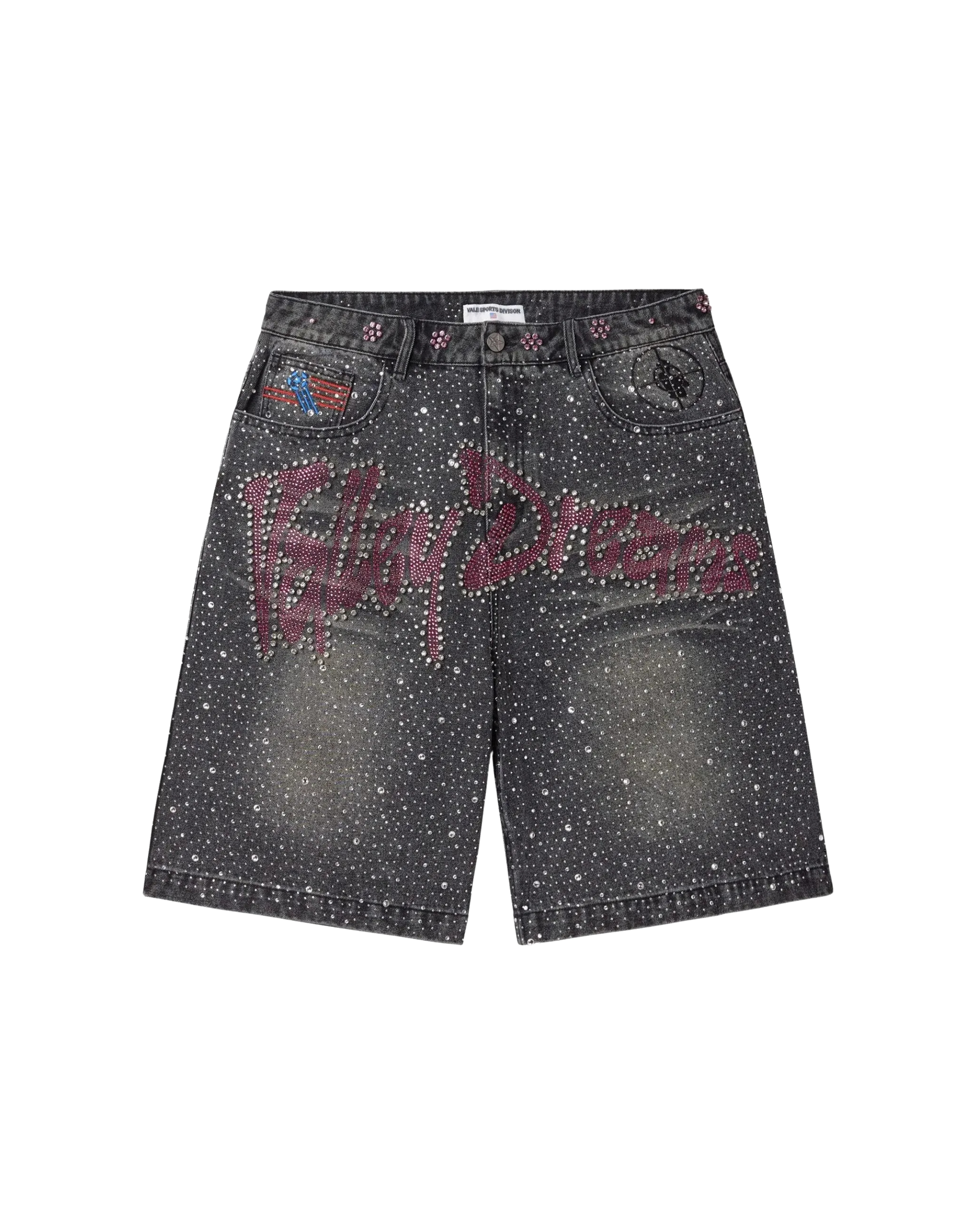 Vale Forever Iced Out Jorts - "Black"