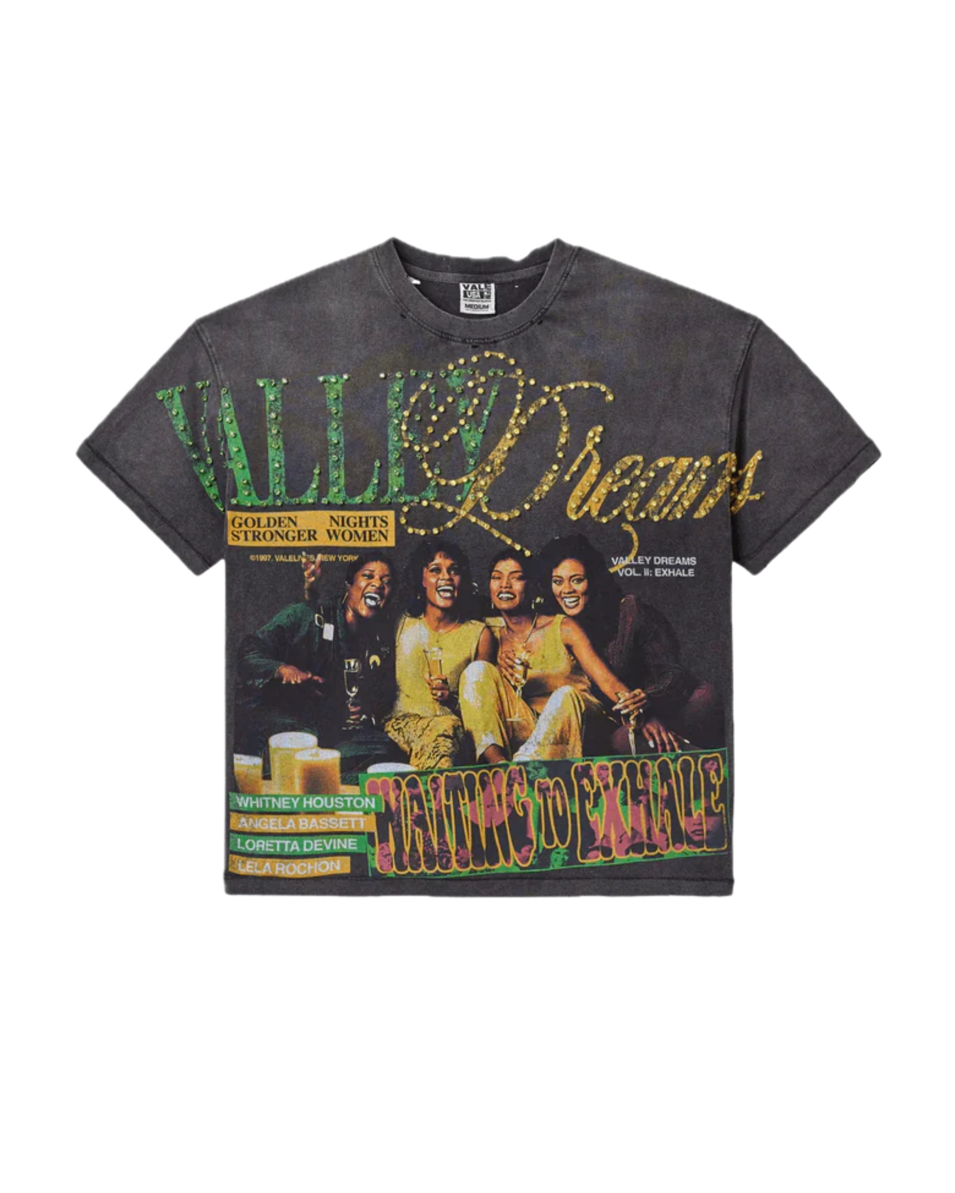 Vale Forever Xhale Bling T-shirt - "Washed Black"