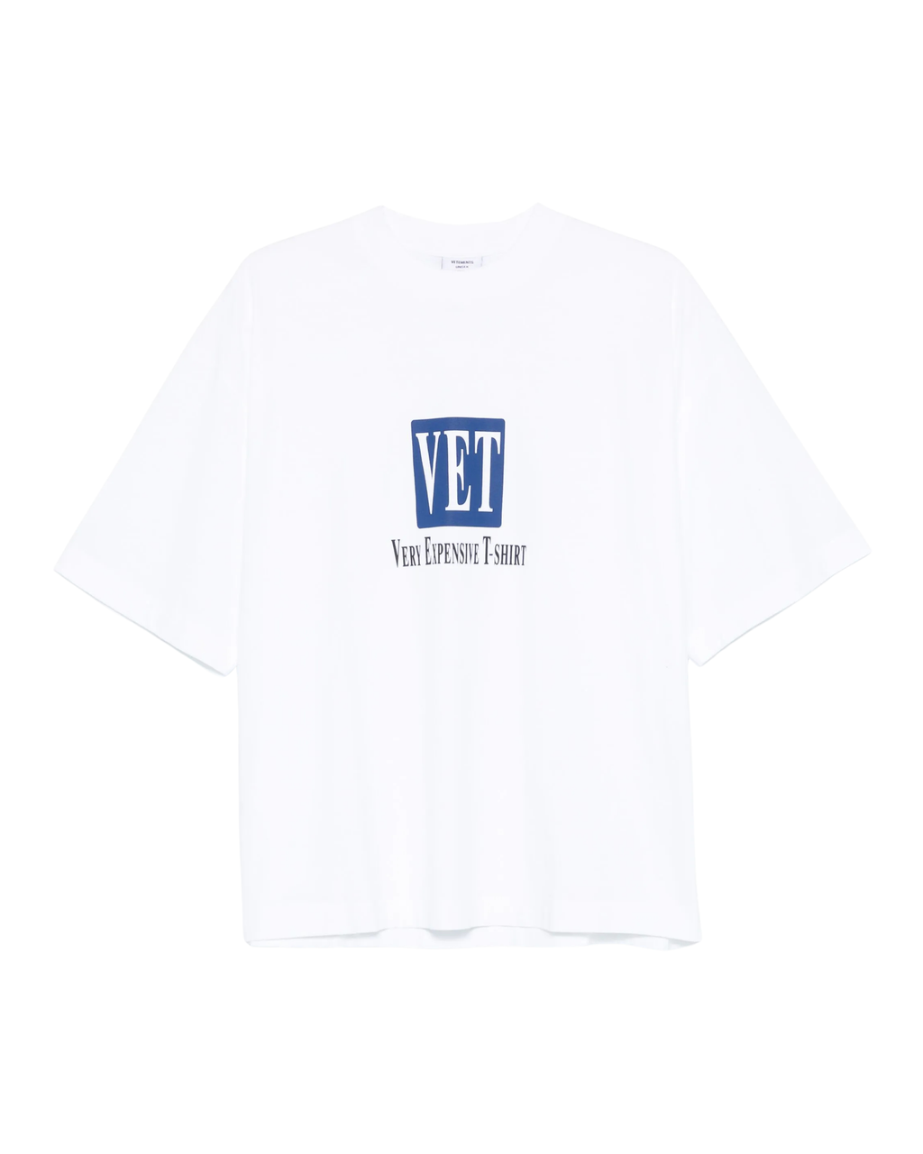 Vetements 'VET' Cropped Boxy T-shirt - "White"